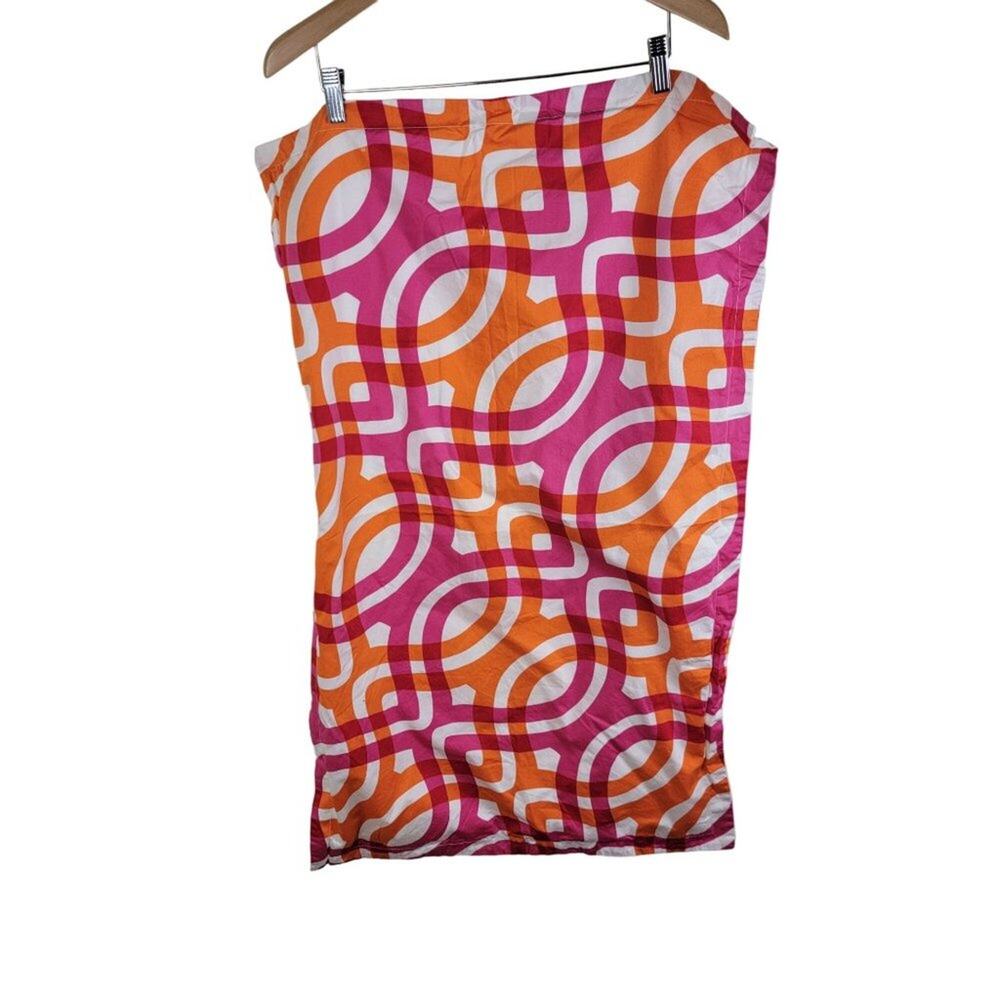Trina Turk Geometric Bed Lumbar Pillow Cover size 22.5 x 36.5 Multi